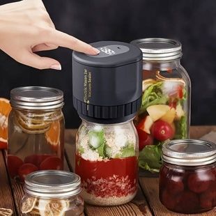 Машинка для закочування банок вакуумна акумуляторна Чорна