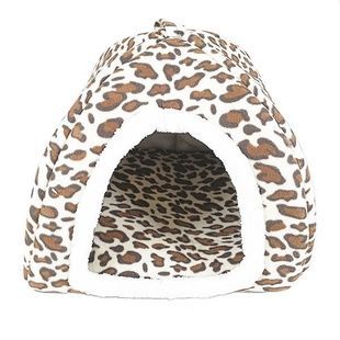 М'який будиночок Pet Hut для собак та кішок Леопард