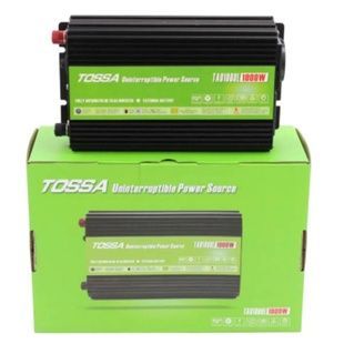 Перетворювач напруги з функцією UPS 12-220V 1000W Tossa TAU1000L Чорний із салатовим