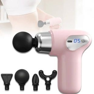 Масажер ударний Fascial Gun Compact power Massager CY-009 Рожевий