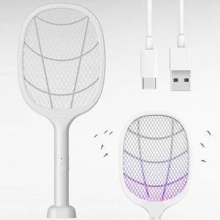 Мухобойка електрична Multifunction Electric mosquito Swatter Біла