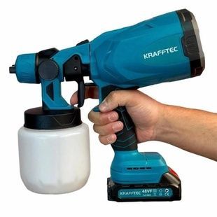 Краскопульт акумуляторний з акумулятором 48V Krafftec Синій
