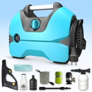 Миття високого тиску з піноутворювачем 220V MKA-02 Блакитне з чорним