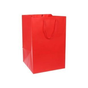 Пакет подарочный упаковочный картонный вертикальный с ручками 28*42*28см 31-4774 Красный