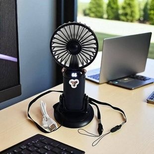 Мини-вентилятор аккумуляторный на присоске Mini Fan TP-01 Черный