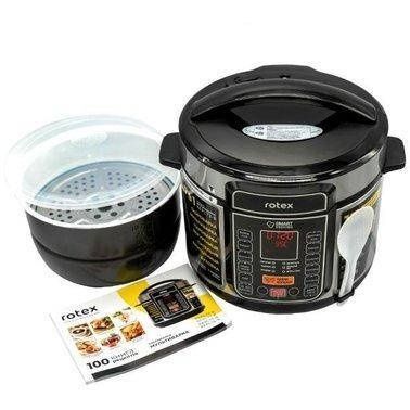 Мультиварка ROTEX REPC73-B, 5 літрів 900 Вт, 17 програм + Подарунок Пензлик