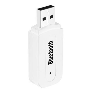 AUX USB Bluetooth, аудио адаптер H-163 белый