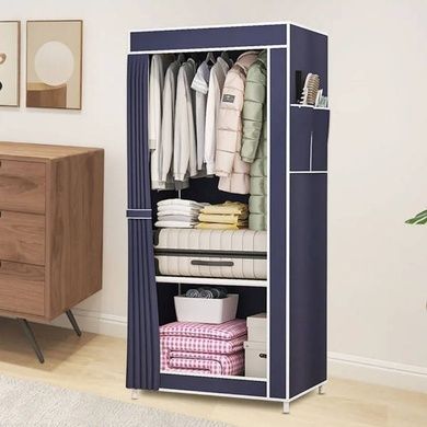 Шафа для одягу тканинна Storage Wardrobe AND XL-1616 Синій