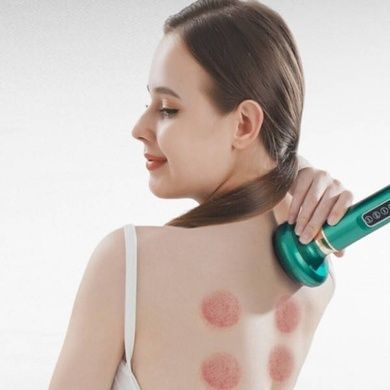 Массажер ручной вакуумный регулируемый Cupping massage Зеленый