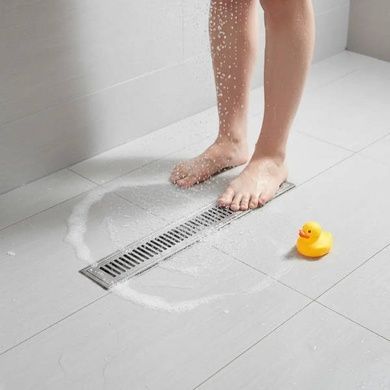 Трап-душові грати напольні металеві floor drain AND YLN7237-30 Сіра
