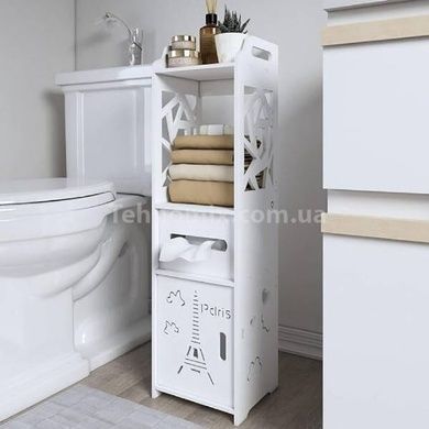 Полиця стелаж пластикова у ванну PK-02 (80*15*15см) Біла