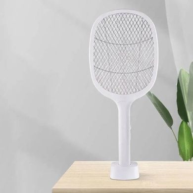 Мухобойка електрична Multifunction Electric mosquito Swatter Біла