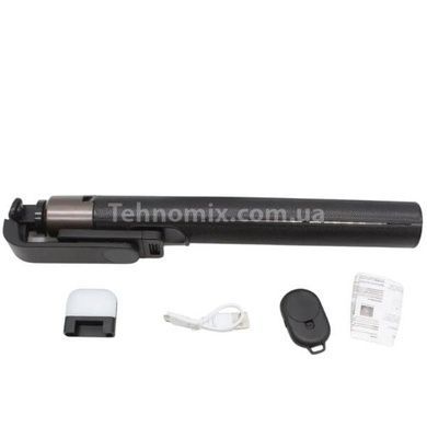 Штатив-селфі палиця з пультом управління DF-01S selfie stick Чорний