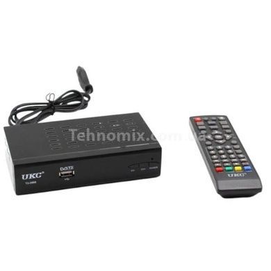 Тюнер цифровий DVB-T2 з підтримкою WiFi адаптера UKC 0967 Чорний