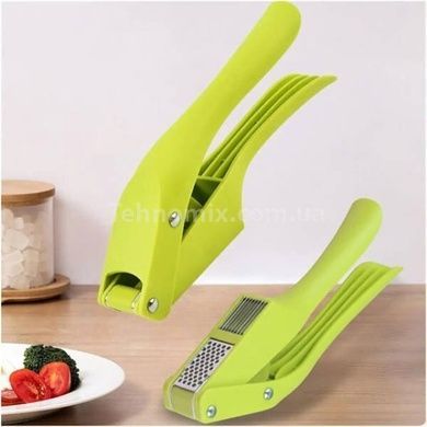 Прес для часнику подрібнювач ручний 2в1 Garlic Slicer Салатовий