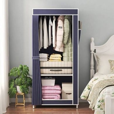 Шафа для одягу тканинна Storage Wardrobe AND XL-1616 Синій