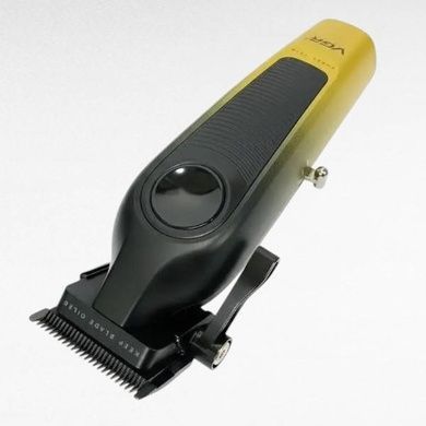 Машинка для стрижки акумуляторна 8 насадок, 2000 mAh VGR V-196 GOLD Чорна із золотим