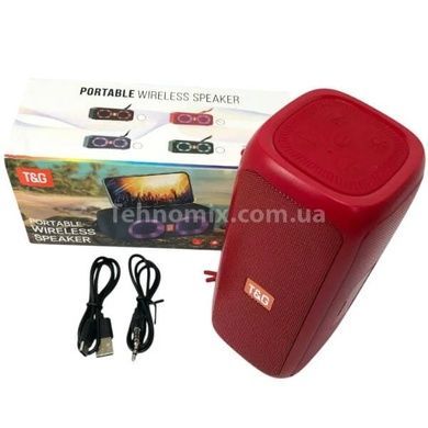 Колонка Bluetooth c функцией speakerphone с радио TG333 Красная
