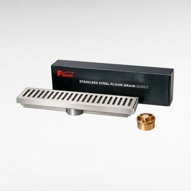 Трап-душові грати напольні металеві floor drain AND YLN7237-30 Сіра