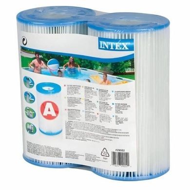 Картриджи для фильтр насоса типа А набор 2шт 20,2*10,2см Intex 29002