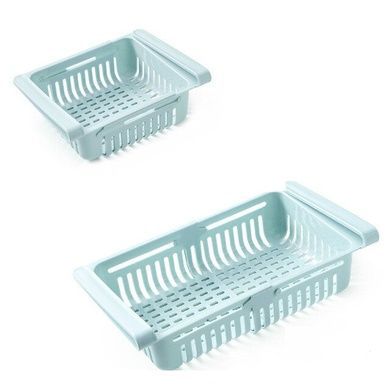 Органайзер у холодильник Strechable Hanging Storage Rack розсувний Блакитний