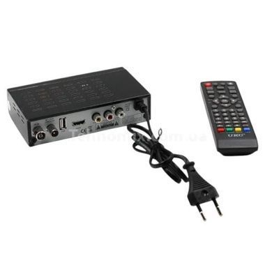 Тюнер цифровий DVB-T2 з підтримкою WiFi адаптера UKC 0967 Чорний