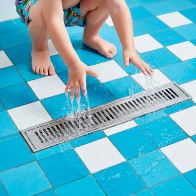 Трап-душові грати напольні металеві floor drain AND YLN7237-30 Сіра