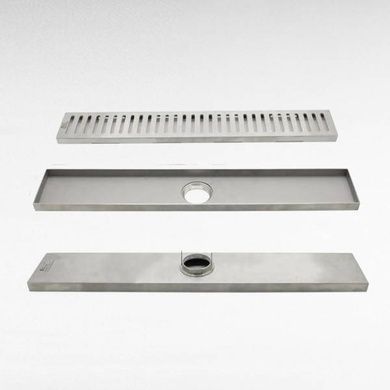 Трап-душові грати напольні металеві floor drain AND YLN7237-30 Сіра