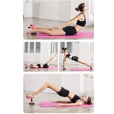 Универсальный тренажер для дома Multifunction Abdominal Wheel Розовый