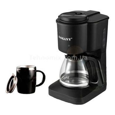 Кофеварка капельная 950Вт SOKANY SK-124 Черная