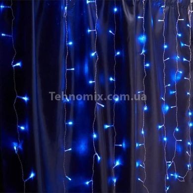 Гірлянда штора Водоспад внутрішня 480LED 3*3м Синє світло