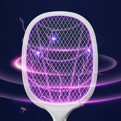 Мухобойка електрична Multifunction Electric mosquito Swatter Біла