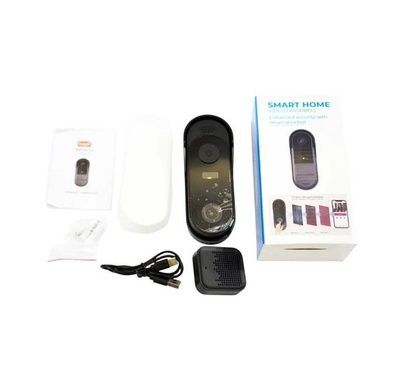 Умный дверной звонок с камерой ночного видения Video doorbell AND M9 Черный