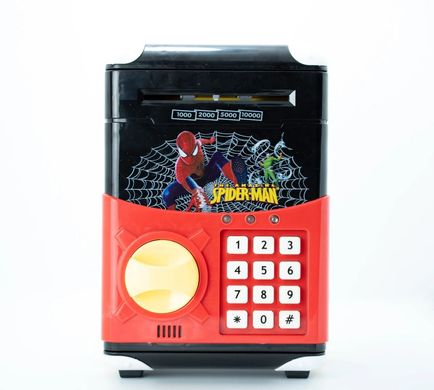 Дитячий сейф-скарбничка Cartoon Bank з кодовим замком Людина-Павук