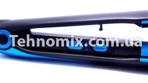 Прасочка для волосся випрямляч гофре 2 в 1 Gemei GM-1961 Чорно-синій