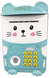 Детский сейф-копилка Good Luck Kitty с отпечатком пальца Голубой + Подарок