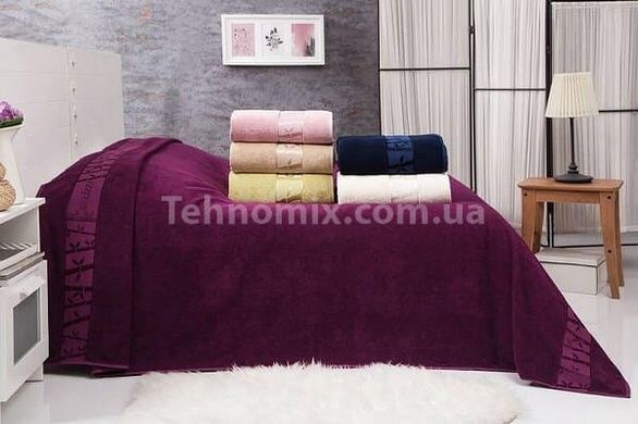 Простынь Belizza Gold bordo 200х220см Бамбук