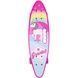 Скейт Пенниборд со светящимися колесами и ручкой Единорог Penny Board Aspink Розовый
