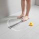 Трап-душові грати напольні металеві floor drain AND YLN7237-30 Сіра