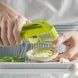 Прес для часнику подрібнювач ручний 2в1 Garlic Slicer Салатовий