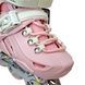 Ролики детские раздвижные с полным комплектом защиты р 34-38 Scale Sports Pink LF 605 Розовые