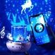 Проектор-ночник LED Карусель зайчиков WH-E11-02 (Bluetooth+аккумулятор) Розовый