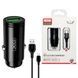 Автомобільний зарядний пристрій XO CC39 QC3.0 18W Car charger with Type-c Чорне