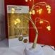 Светильник настольный Дерево круглые лампочки 36 LED 50см Aulife Теплый белый