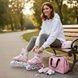 Ролики детские раздвижные с полным комплектом защиты р 34-38 Scale Sports Pink LF 605 Розовые