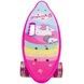 Скейт Пенниборд со светящимися колесами и ручкой Единорог Penny Board Aspink Розовый