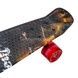 Пенни борд со светящимися колесами Битва PU Penny Board Черный с красными колесами