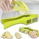 Прес для часнику подрібнювач ручний 2в1 Garlic Slicer Салатовий