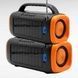 Колонка портативна акумуляторна із сонячною панеллю та ліхтариком Bluetooth TS-5579 Чорна