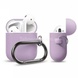 Чехол для AirPods 2 Hang Case силиконовый с карабином Фиолетовый